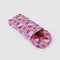 pink puffy sunglass sleeve with hello kitty and yellow tulip print with sunglasses inside