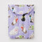 lilac 13 in. puffy laptop sleeve with fancy cats print