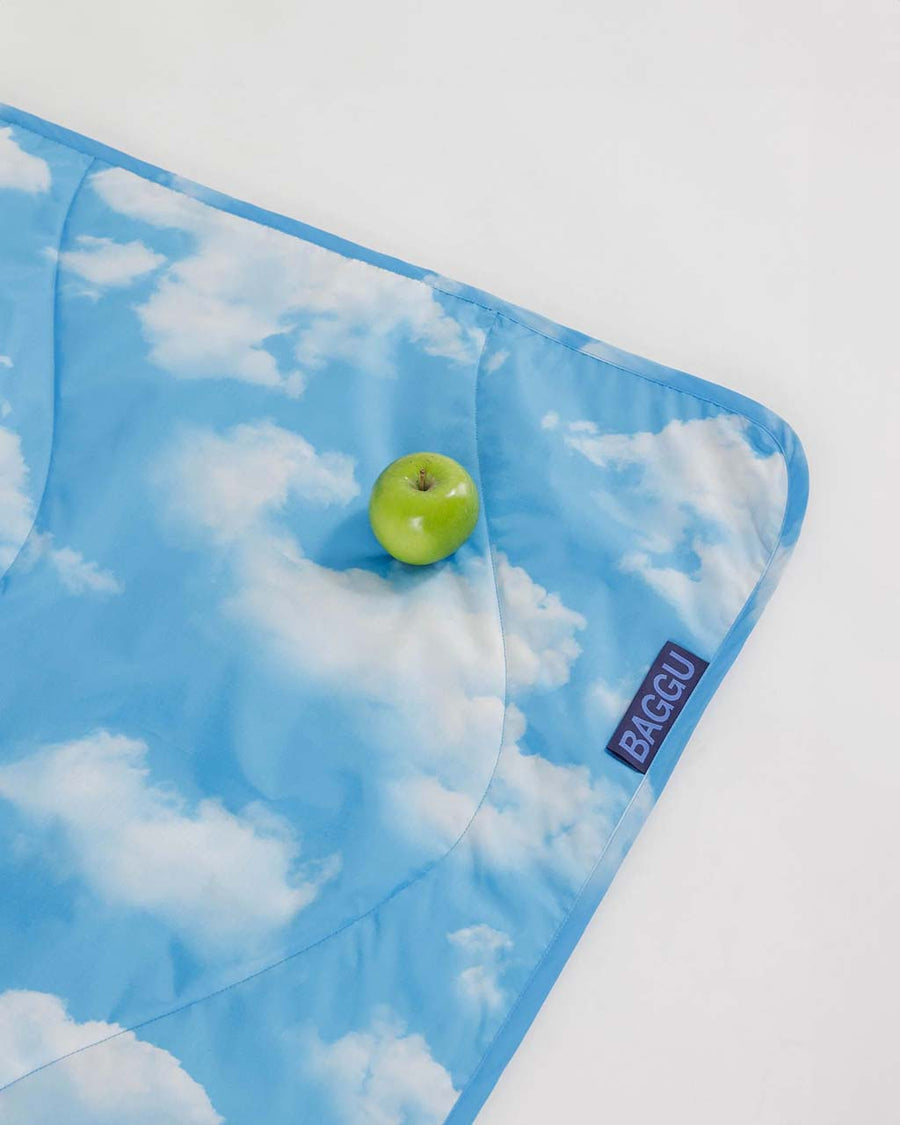 realistic clouds picnic blanket