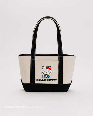 small canvas bag with hello kitty graphic