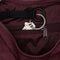 interior black key leash of mahogany small crescent bag with matching adjustable strap