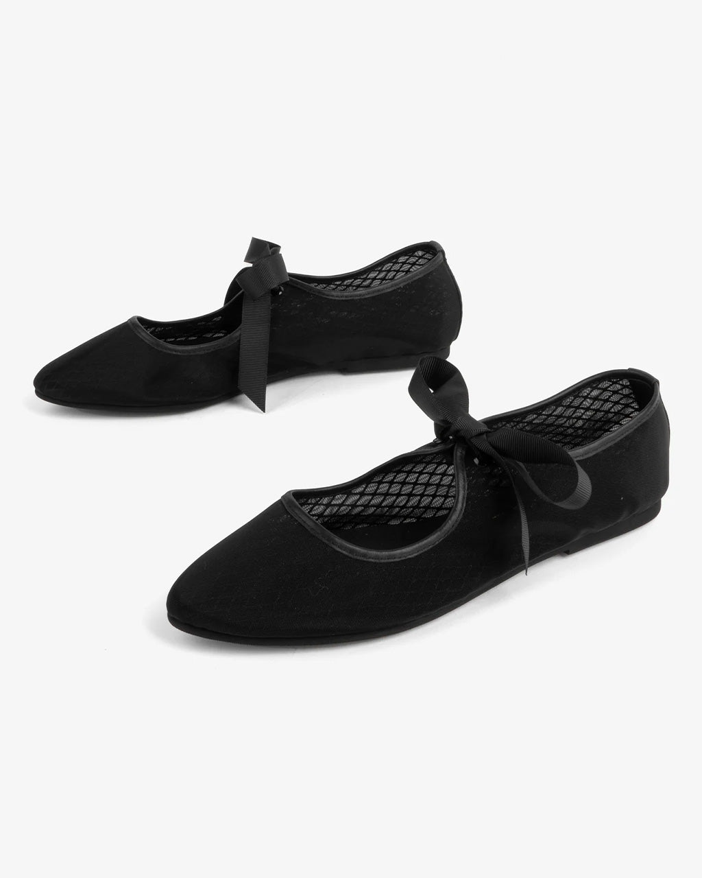 Valley Mesh Ballet Flat Black –
