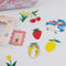 pink silly goose tin with cute washi flakes