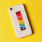 colorful wavy sensory sticker strips on phone