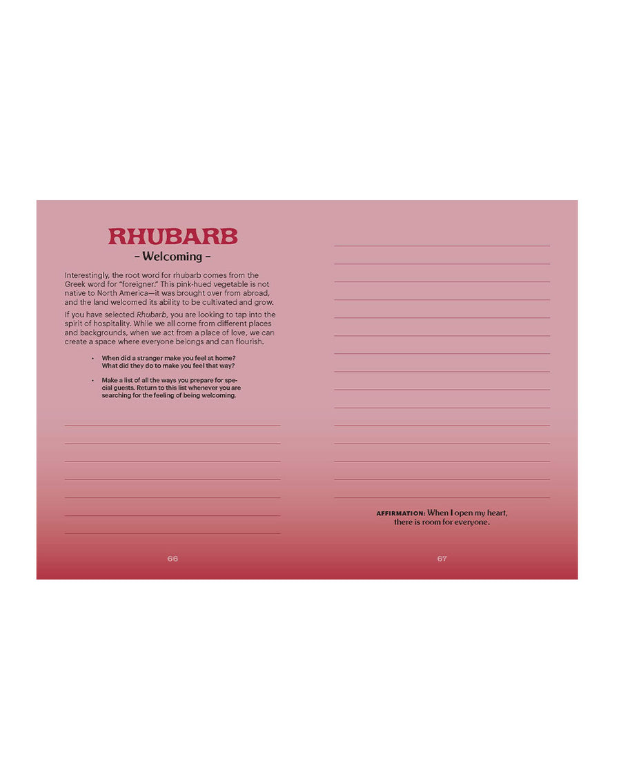 rhubarb - welcoming