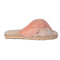 cream and peach criss-cross slip on slippers