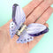 purple butterfly hair claw