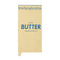 folded pale yellow stick of butter tea towel