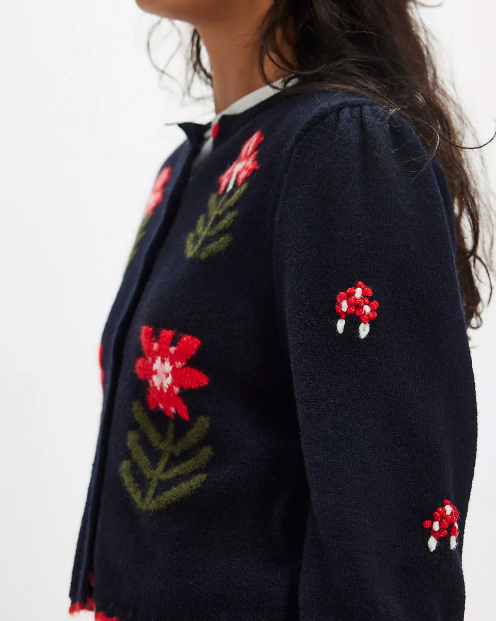 Nonna Knit Cardigan - Midnight Bloom Combo – ban.do