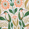 up close of hummingbird and floral abstract tea towel