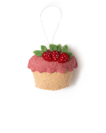 strawberry shortcake felt ornament