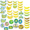 40 banana holographic stickers