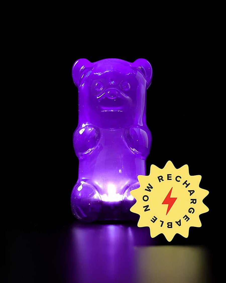 lit purple gummy bear nightlight