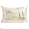 cream silk pillowcase with minnie mouse sketch profile