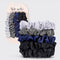 set of 5 satin midnight blue thin hair scrunchies