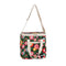 mini cooler bag with colorful mod inspired floral print