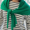 model wearing kelly green shawl