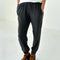 model wearing charcoal pointelle jogger pants