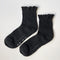black ruffle socks