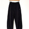 black french terry balloon cotton pants on a hanger