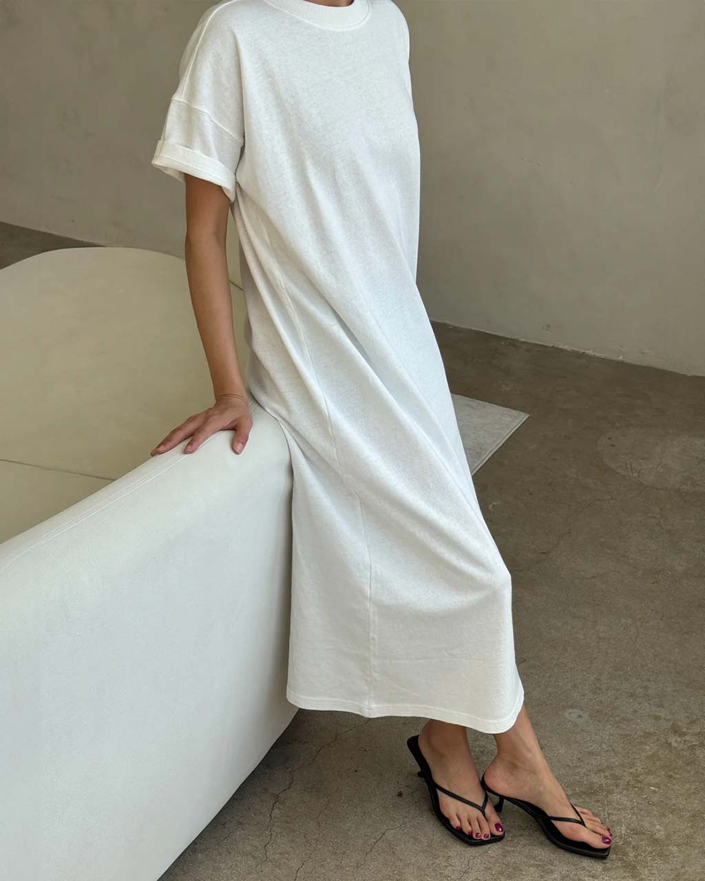 Le Bon Shoppe - Her Dress - White Cotton - Size M Le Bon Shoppe - Her Dress - White Cotton - Size M