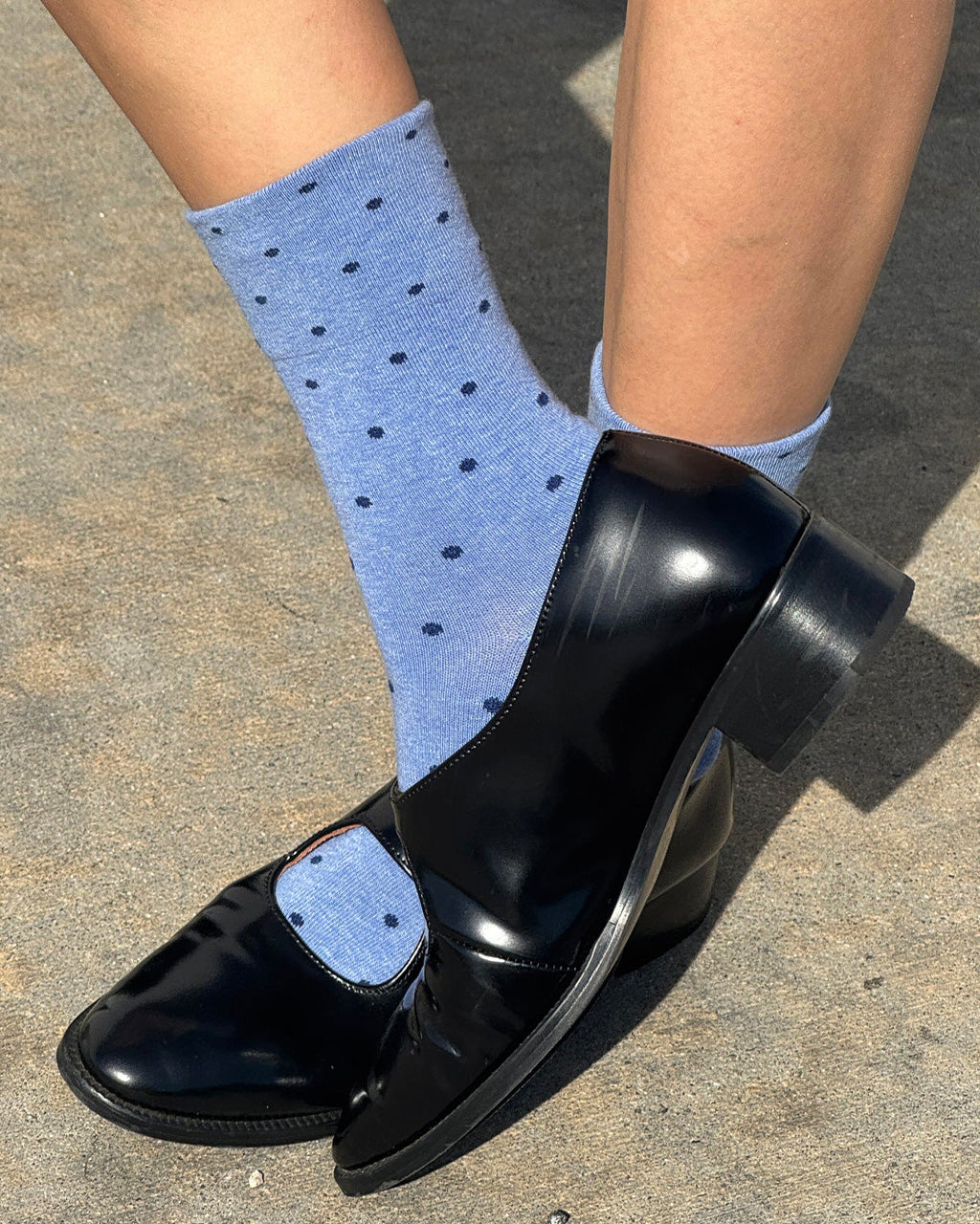 Patterned Sneaker Socks Polka Dot-Blue/Navy / ONESIZE Patterned Sneaker Socks Polka Dot-Blue/Navy / ONESIZE