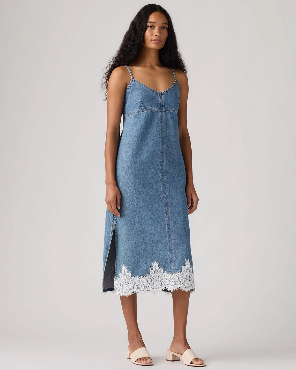 Levi's Women's 90s Denim Slip Dress - Blue - Size S - Slipped My Mind Levi's Women's 90s Denim Slip Dress - Blue - Size S - Slipped My Mind