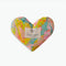 multi-color heart shaped eye pillow