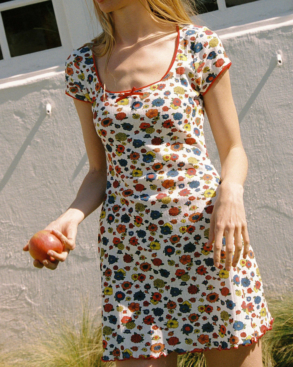 retro short dress Lisa Says Gah - Della Dress - Primary Floral - Parc Shop