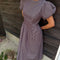 Verena Dress - Saddle Stripe