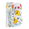 white makeup eraser with colorful wildflower print and packaging