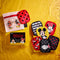 set of 7 mickey and minnie makeup erasers with matching pouch