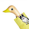 up close of yellow duckhead umbrella with all over french bulldog print