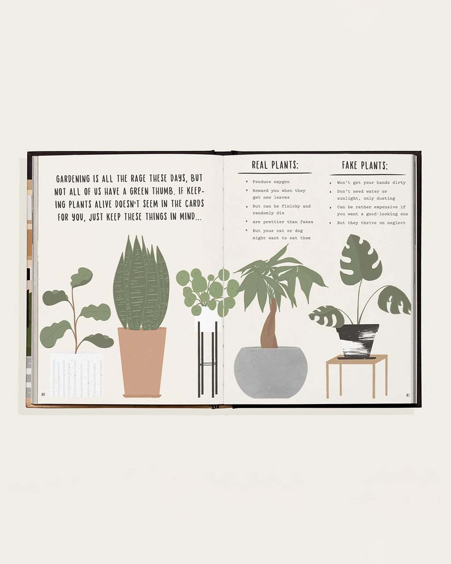 inside pages of the happy homebody: a field guide to the great indoors