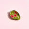 green, red and cream ornament shaped hair claw