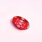 red and pink ornament shaped hair claw