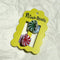 packaged set of two mint candy (one green, one red) mini hair claws