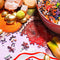 pieces of sugar plum cook tin 750 piece puzzle scattered on a table