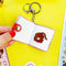 interior sticker inside of Monchhichi Mini Stickerbook Keychain