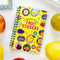 'my super special collection of fruit stickers' journal book