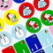 up close of stickers and gift tags