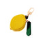 lemon zipped bag charm with clip