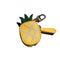 pineapple zipped bag charm with clip
