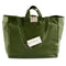 sage green cotton tote bag