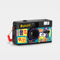 side view of colorful keroppi 35mm camera