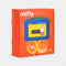 packaged miffy cassette player with primary color scheme and has orange and yellow headphones