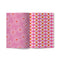 pink interior pages of pink whimsy floral scrapbooking paper booklet