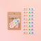 rainbow 'handmade' sewing labels