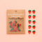 strawberry 5/8" small buttons