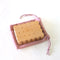 wooden biscuit shaped pocket mirror